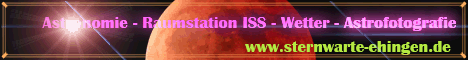 Sternwarte Ehingen - die Raumstation ISS am Sternenhimmel - Astronomie